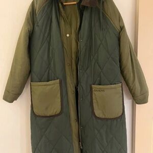 Olive Quilted Utility Coat